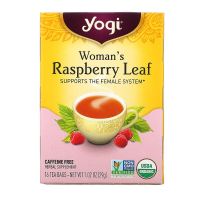 ?Yogi Tea ? Raspberry Leaf? Caffeine Free, 16 Tea Bags, ปราศจาก คาเฟอีน