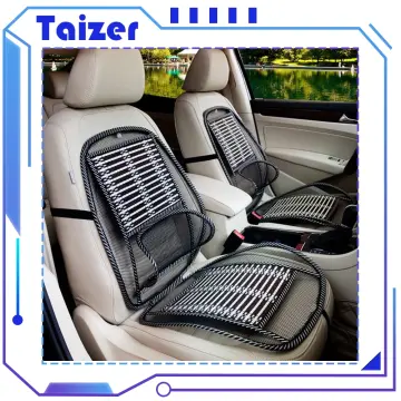 Beaded Car Seat Cover Chair Cushion Massager - Wood Bead Auto