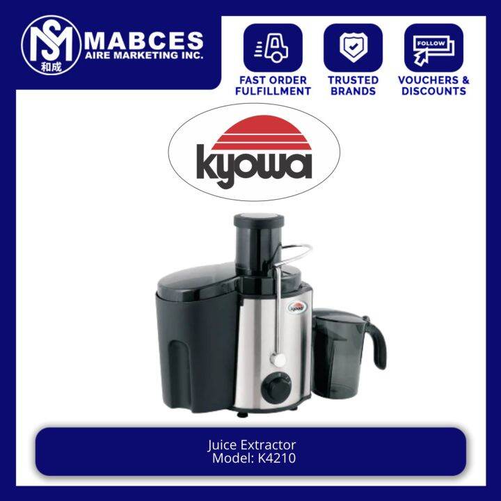 Kyowa Juice Extractor KW4210 (Black/Silver) Lazada PH