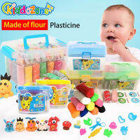 KiddoZone 36สี Ultra-Light Clay ปลอดสารพิษการสร้างแบบจำลองแมจิกเคลย์พลาสติกนิรภัย DIY สำหรับสไลม์ของเล่นของเล่นเด็ก3-6ปีกล่อง Plasticine ชุดของเล่นสี Clay ของเล่น Handmade พื้นที่ของขวัญคริสตัล