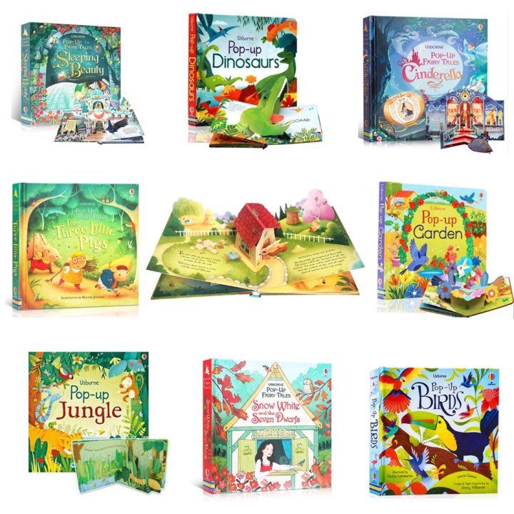 Children　บอร์ดบุ๊ค　Books　หนังสือป๊อปอัพ　3D　Tales　for　Book　Pigs　English　Toddler　The　Fairy　นิทานภาษาอังกฤษ　สามมิติ　Book　Flip　เสริมพัฒนาการเด็ก　หนังสือเด็ก　Little　Bedtime　Board　Three　Story　Usborne　Kids　Up　ภาพสามมิติ　หนังสือ　Reading　Pop　Book