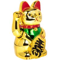 Decor Car Good Fortune Cat Dashboard Decorations Japanese Desk Topper Figurine Maneki Neko Cute Waving Hand Lucky