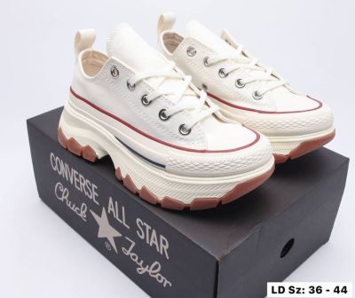 รองเท้าผ้าใบ Converse All Star สีขาว ใส่ได้ทั้งหญิงและชาย สินค้าพร้อมส่ง