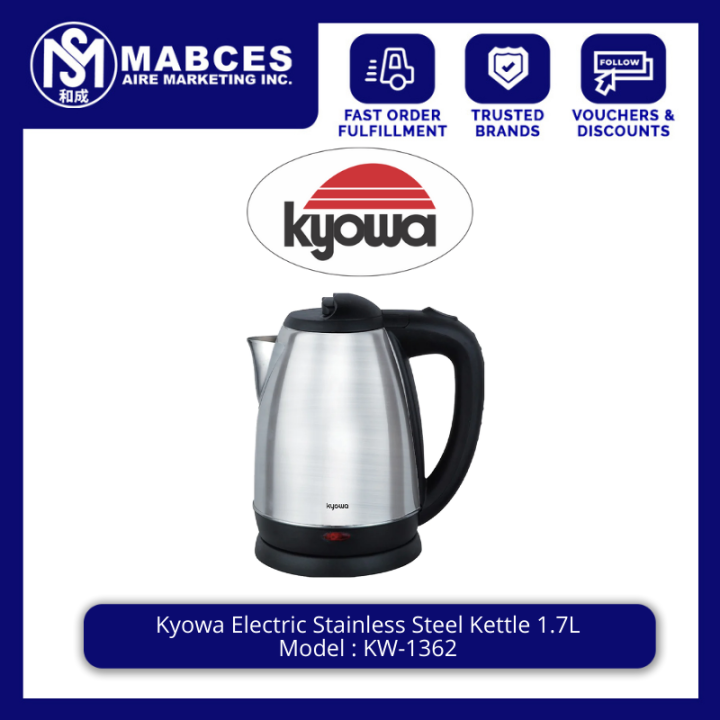 Kyowa 1.7L Stainless Steel Electric Kettle KW1362 Lazada PH