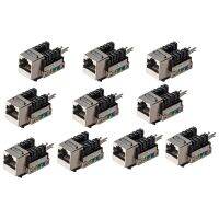 CAT6 Snap-in Shielded Keystone Jack,RJ45 Cat 6 Ethernet Module Thunder-Proof In-Line Couplers