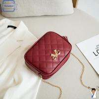 RICHARDCOT งานปัก ผู้หญิง Crossbody สีทึบทึบ หนังพียู กระเป๋าถือแบบถือ ทันสมัยและทันสมัย โซ่ห่วงโซ่ กระเป๋าสะพายไหล่แบบสั้น สำหรับผู้หญิง