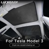 สำหรับ Tesla รุ่น 3 แก้วซันรูฟ Sun Shade สุทธิรถซันรูฟมู่ลี่ม่านบังแดด Starry Sky สไตล์ภายใน Model3 2022 หลังคาบังแดด