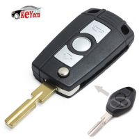 【The-Best】 islwpi พลิก/พับ Remote Key 3ปุ่มสำหรับ BMW 3 5 7 Z3 Z4 X3 X5 M5 330 325 525 325i 330i 525i พร้อม Uncut HU58