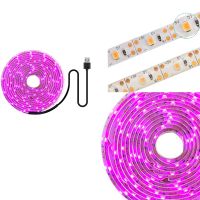 LED Grow Light Full Spectrum 5V USB Grow Light Strip 2835 LED Phyto for Plants Greenhouse Hydroponic Growing