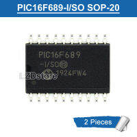 2ชิ้น PIC16F689 I/so SOP-20 PIC16F689-I /So SOP20 SMD ไมโครคอนโทรลเลอร์ชิป IC ของแท้ใหม่