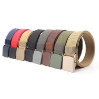 【YF】 Mens POM Buckle Belts Breathable Canvas Jeans Accessories