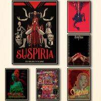 28 Designs Horror Film Suspiria Kraftpaper Poster Artwork Fancy Wall Sticker for Coffee House Bar Picture Hangers Hooks