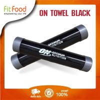 DFE ผ้าเช็ดมือ  ผ้าเช็คผม ผ้าเช็ดหน้า สีดำ Optimum Towel Black ผ้าขนหนู  ผ้าเอนกประสงค์