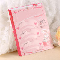 Brow Class Natural Straight Shape Eyebrow Card Modeling Makeup Eyebrow Stencil Card (3pcs )