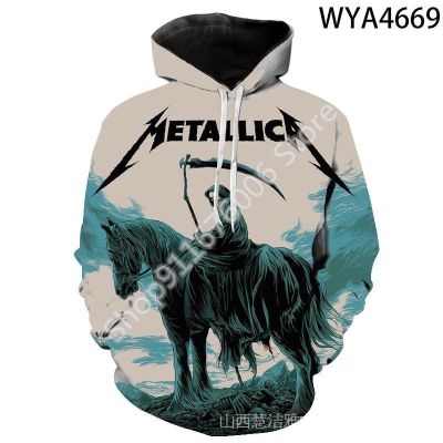 2021 ใหม่สบาย ๆ Metallica Sweatshirt 3D พิมพ์ผู้ชาย Hoodie แขนยาว Pullover ถนน YYC247