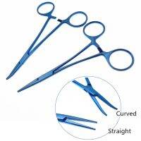 1Pcs Ophthalmic Halsted Hemostatic Mosquito Forcep Serrated Jaws Titanium Micro Hemostatic Forceps