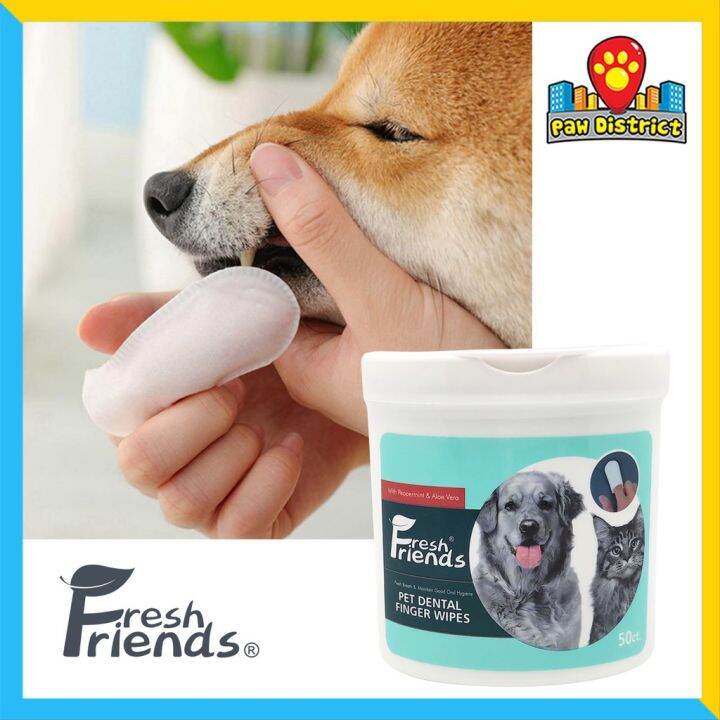 FRESH FRIENDS Pet Dental Finger Wipes (50 wipes) Lazada PH