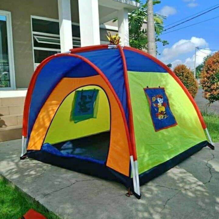 Tenda kemping Anak Murah Ukuran 1,4m x 1,4m / 140cm x 140cm Tenda Rumah