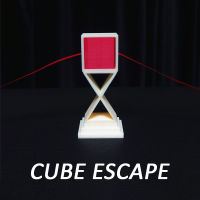 Cube Escape Magic Tricks Palco Cube ลงในกรอบและผ่าน Ribbon Magia Profissional Close Up Illusions Gimmicks Mentalism Props
