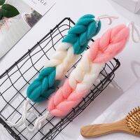 【cw】 Loofah Back Scrubber for ShowerBody Sponge with Rope HandlesStretch Exfoliating Mesh Men and