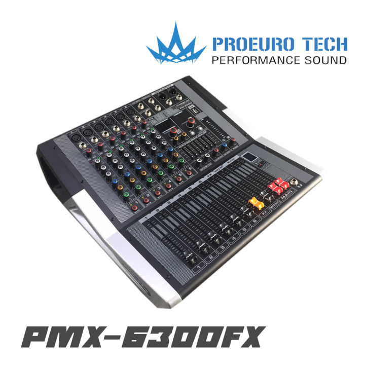 proeurotech-pmx-6300fx-เพาเวอร์มิกเซอร์สเตอดิโอ-กำลังขับ-300-2-วัตต์-สินค้าใหม่แกะกล่อง-รับประกันสินค้า-1-ปี