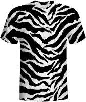 Tiger Printed Teen Adults Comfortable Colorfully 3D Print Unisex Short Sleeve Polyester T Shirt