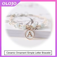 Christmas Gift Ideas Original Ceramic Jewelry Simple Letter celets OLO