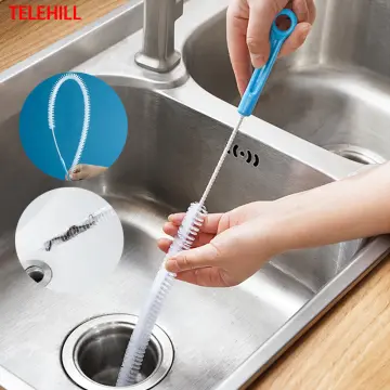 71cm Sewer Cleaning Brush Home Toilet Sink Tub Bendable Hair Cleaner Pipe