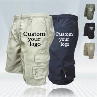 2023 Summer Mens Cargo Shorts Fashion Casual Multi-pocket Loose DIY Logo Male Pants Customize your logo