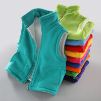 Teenager Outerwear Waistcoats Sleeveless Jackets Childrens Vest for Boy Girl Polar Fleece Baby Kids Vest Warm Winter 100-150cm