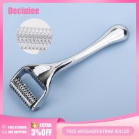 Face Massager Zinc Alloy Derma Roller Painless Micropin Skincare Facial Manual Massager Beauty Tools Face Roller Wrinkle Remover