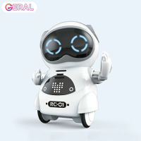 Geral Pocket Robot Mini Robot Toys Gift Talking Interactive Dialogue Voice Recognition Record Singing Dancing Smart Robot