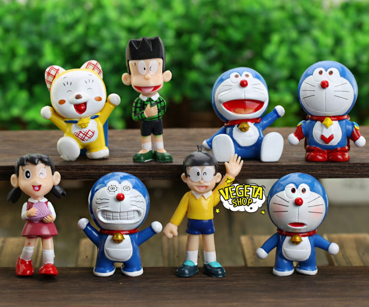 Mô hình Doraemon - Trọn bộ 8 Mô hình: Nobita Suneo Shizuka ...
