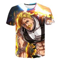 Anime Escanor Lions Sin Of Pride 3D Print T Shirt Unisex Tees Short Sleeve Casual Harajuku Round-neck Top