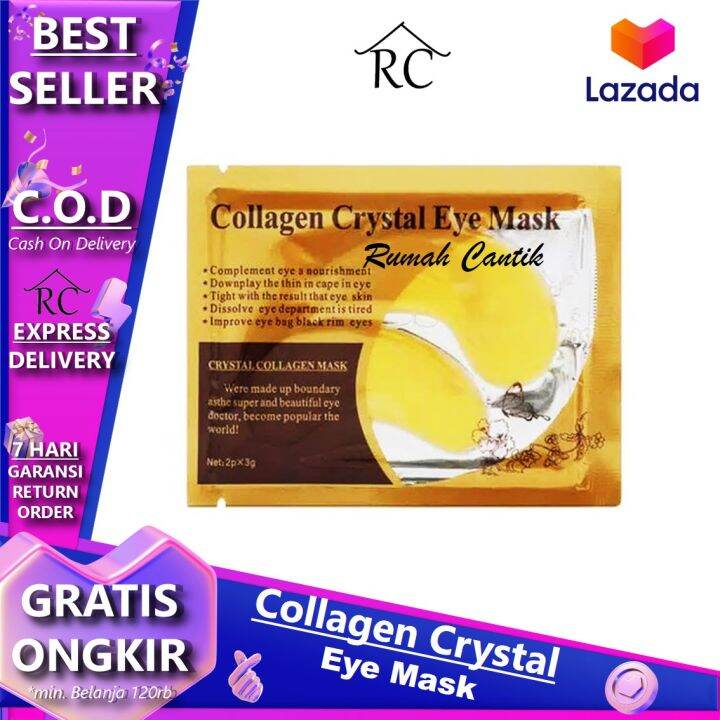 Collagen Crystal Eye Mask RUMAH CANTIK Masker Mata Panda Emas Gold Collagen Crystal Eye Mask