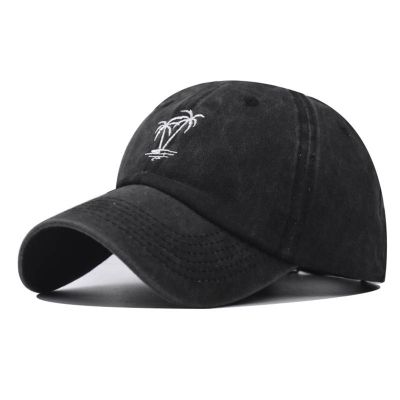 หมวกแก๊ปผ้าฝ้าย2023หมวกเบสบอลต้นปาล์มหมวกแฟชั่นหมวกคุณพ่อสำหรับผู้ชายผู้หญิงหมวก Snapback ของ Gorras กันแดด
