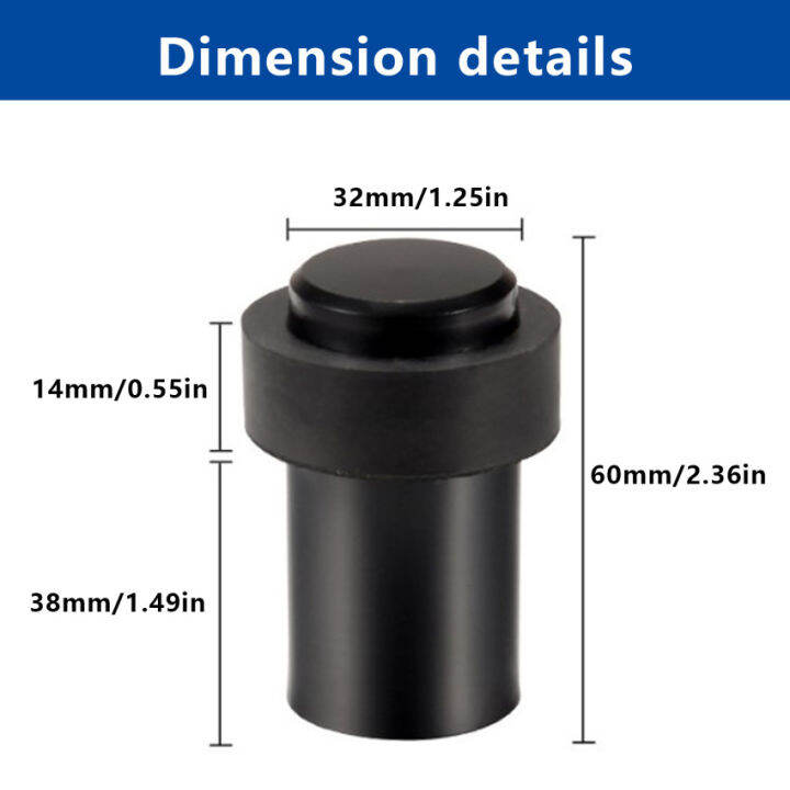 fureจริง-1-ตัวยึดประตูสำหรับ-skirtings-ใช้การออกแบบบัฟเฟอร์ยางคู่-แหวนยางได้เช่นเดียวกับปลายยางที่ด้านบนซึ่งยืดหยุ่นต่อการติดตั้งที่กันชนประตูในแนวตั้งหรือแนวนอนกั้นประตูพื้นด้วยบัฟเฟอร์ยางสามารถกระจา