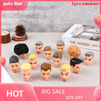 Jacky สุ่มหัวตุ๊กตาชายอุปกรณ์ตุ๊กตาที่มีชื่อเสียงผู้ชายรูปหัว Ken Prince HEAD Toy