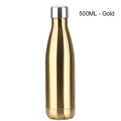 ๑ Stainless Steel Water Bottle BPA Free Thermos Cola Water Beer Thermos 500ml for Sport Bottles Double-Wall Insulated Vacuum FlaskTH