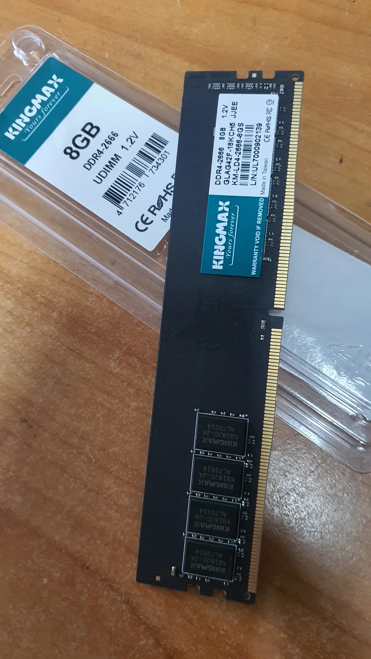 RAM pc DDR4 Kingmax 8GB 2666 2