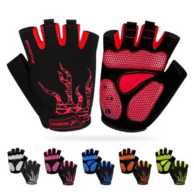 hotx【DT】 Gloves Shockproof Cycling Sport Men Gym MTB