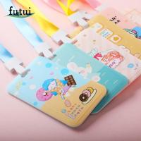 FUTUI น่ารักค่ะ นักเรียน ดอกไม้ รถบัส จดหมาย เครดิต ซองใส่บัตรลายการ์ตูน การ์ดเก็บข้อมูล การควบคุมการเข้าถึงบัตร กระเป๋าใส่บัตรเกาหลี