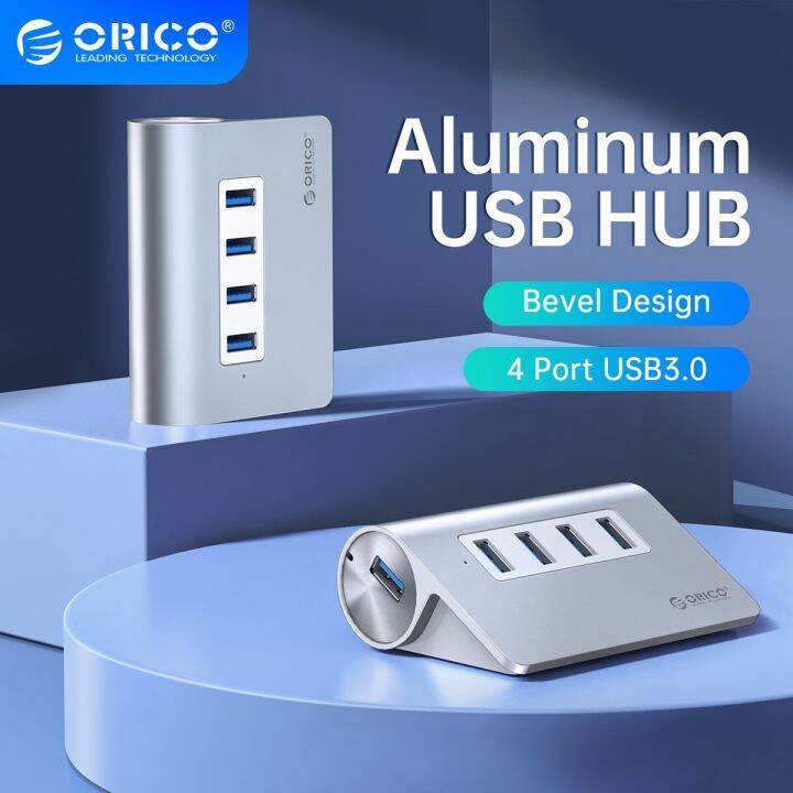 อลูมิเนียม-orico-usb-ฮับ4พอร์ต-usb-3-0ฮับความเร็วสูงฮับแบบพกพาแยกขนาดเล็กสำหรับคอมพิวเตอร์แล็ปท็อป-pc-มี1เมตรสายข้อมูล-feona