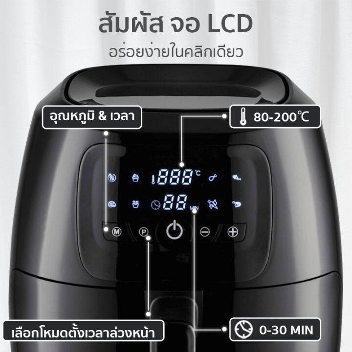 ไบร์ทแนะนำ-simplus-air-fryer-รุ่นใหม่-หม้อทอดไร้น้ำมัน-ความจุขนาดใหญ่-5l-ตะแกรงที่ถอดออกได้-มัลติฟังก์ชั่นใช้ได้หลากหลาย-kqzg009