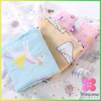 Winsome ผ้าห่อตัวเด็กแรกเกิด มัสลินคอตตอน 100% ขนาด 120*120 cm Muslin Baby towel