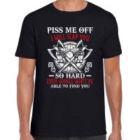 เสื้อยืด พิมพ์ลาย I Will Slap You So Hard Rude Viking Themed สวมใส่สบายS-5XL