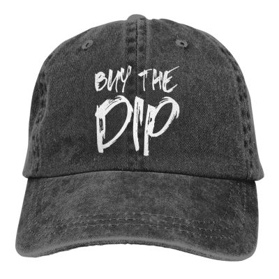 2023 New Fashion 【New Fashion Outdoor Fishing Sun Hat Mens And Womens Cowboy Cap Baseball Cap Buy The Dip Bitcoin Crypto Creative Graphic Low Profile Plain Classic Retro Dad Hats，Contact the seller for personalized customization of the logo