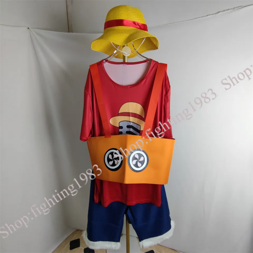 One Piece Monkey D Luffy Anime Cosplay Traje, Wano Country Arc