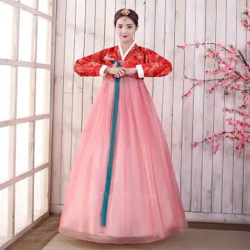 SMLJLQ Traditional Korean Dress Hanbok Women Clothing Ancient Ethnic  Princess Stage Performance Dance Set Costume (Color : D, Size : Medium) :  : Clothing, Shoes & Accessories
