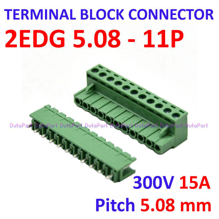 2 SET 2EDG 5.08 11P 11 Pin Lurus Terminal Block Connector 5.08mm Male